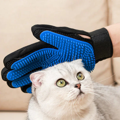 Silikon-Fellpflegehandschuh für Hunde und Katzen