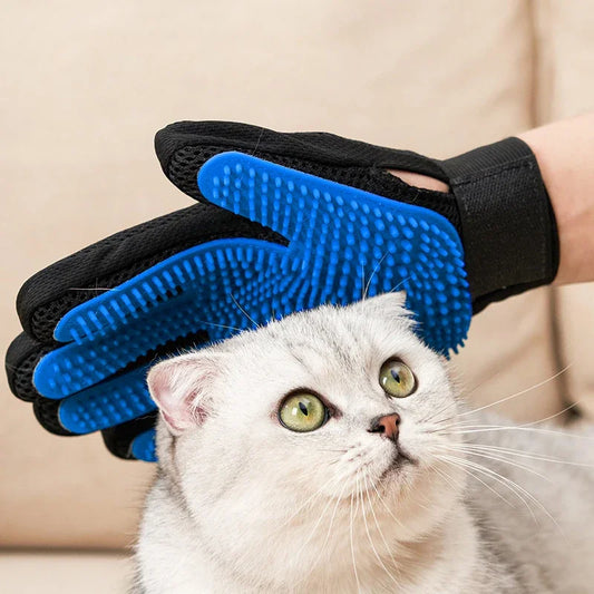 Silikon-Fellpflegehandschuh für Hunde und Katzen