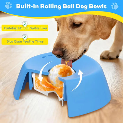 Anti-Rutsch Slow-Feeder-Napf für Hunde und Katzen