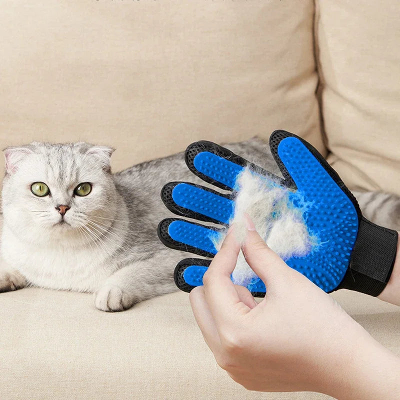 Silikon-Fellpflegehandschuh für Hunde und Katzen