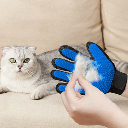 Silikon-Fellpflegehandschuh für Hunde und Katzen